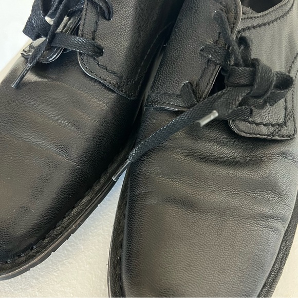 John Varvatos Mens Black Leather Lace-Up Oxford Shoes Size 10M Chic Quiet Luxury - Picture 4 of 9